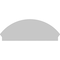 Ekena Millwork Segment Arch 4 Spoke Architectural Grade PVC Combination Pediment, 50"W x 19-3/8"H x 2-3/4"P PEDPC050X195SEG04 - alternate 3